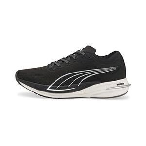 PUMA Women's Deviate Nitro Running Shoe, Puma Black-Puma White 07, 8.5